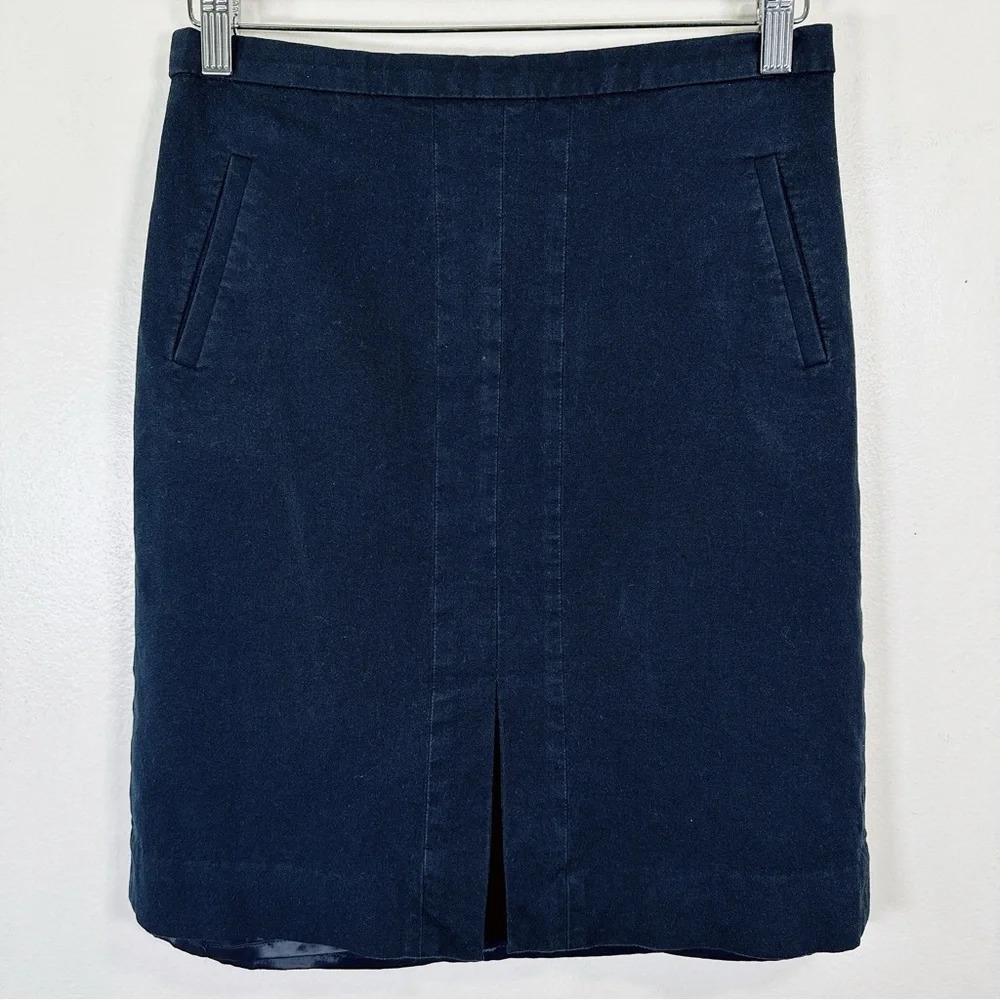 J,crew Navy Pocket Front Navy Skirt